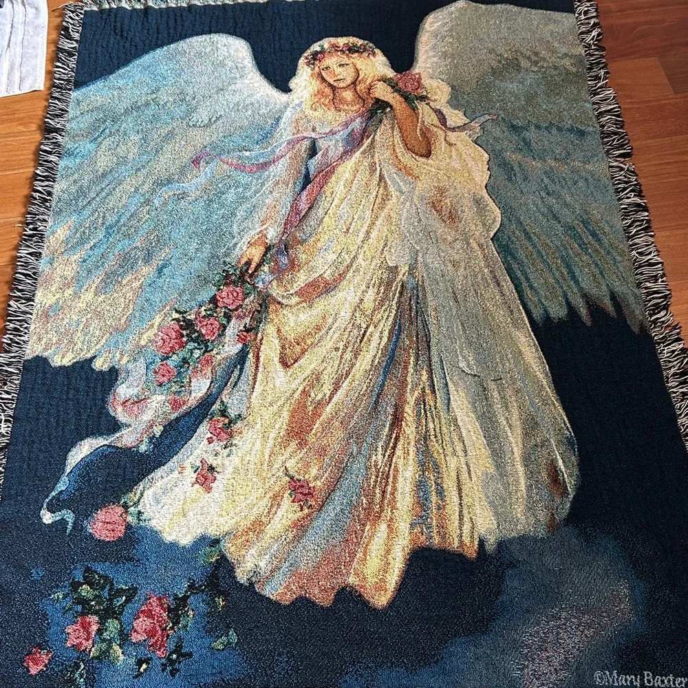 Mary Baxter St Clair Messenger of Love Tapestry Throw Blanket
